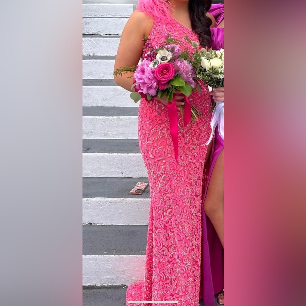 Ashley Lauren Pink Prom Dress Sz 6